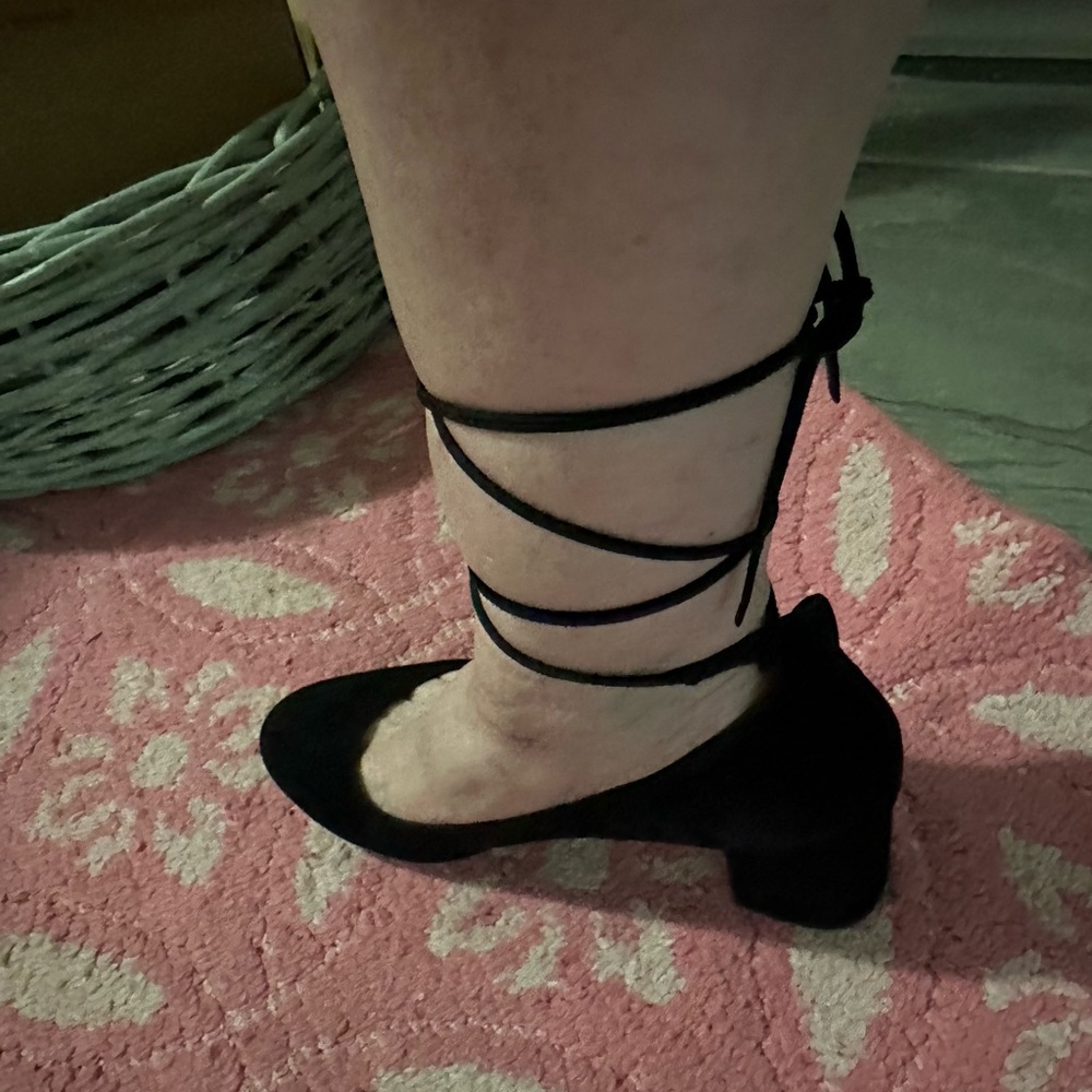 Loeffler Randall lace up suede shoes